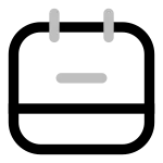 Calendar Line SVG Icon